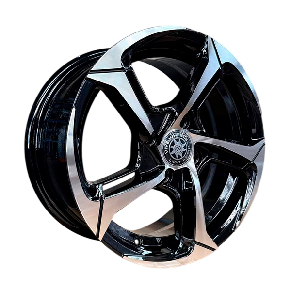 диски VIVE V-05_(FBX002B) 7,5xR17 5x114,3 67,1 40 GLOSS_BLACK_MACHINE_FACE