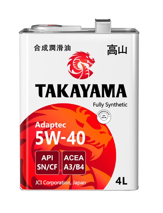***Takayama 5w40 SN/CF A3/B4 4л металл