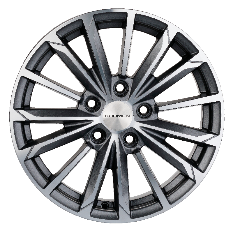 диски KHOMEN KHW1611 (16 ZV Mazda 3/ix35) 6,5xR16 5x114,3 67,1 45 GRAY-FP